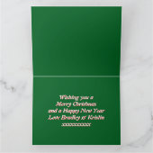 サンタサスカッチとジャッカロープクリスマスカスタム カード (内部)