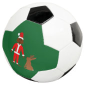 サンタサスカッチとジャッカロープクリスマス サッカーボール (3/4)