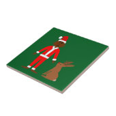 サンタサスカッチとジャッカロープクリスマス タイル (側面)