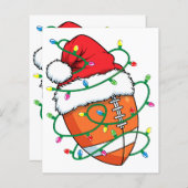 サンタサッカースポーツボールメンズボーイズクリスマスクリスマス (正面/裏面)