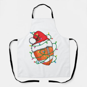 サンタサッカースポーツボールメンズボーイズクリスマスクリスマス エプロン