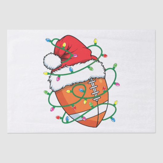 サンタサッカースポーツボールメンズボーイズクリスマスクリスマス 薄葉紙 (正面)