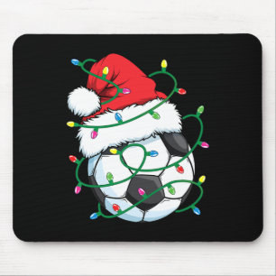 サンタサッカースポーツボール男少年クリスマスクリスマスL マウスパッド