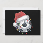 サンタサッカーボールスポーツクリスマスサッカー選手 シーズンカード (正面)