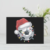 サンタサッカーボールスポーツクリスマスサッカー選手 シーズンカード (スタンド正面)