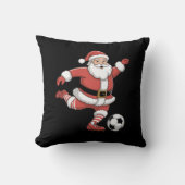 サンタサッカー遊のクリスマススポーツ クッション (正面)