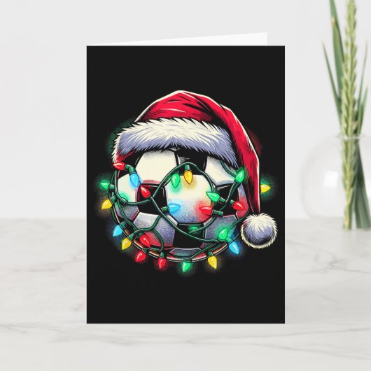 サンタサッカー　大　クリスマス カード (正面)