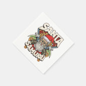 サンタサムライ スタンダードカクテルナプキン (角)