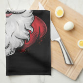 サンタサングラスプライドクリスマスパジャマX-masゲイ キッチンタオル (四つ折り)