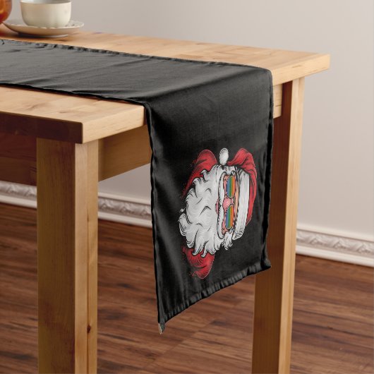 サンタサングラスプライドクリスマスパジャマX-masゲイ ショートテーブルランナー (インサイチュ)