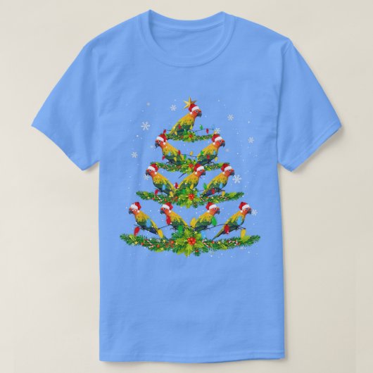 サンタサンコンアバーズクリスマスツリーライトサンタ Tシャツ (デザイン正面)