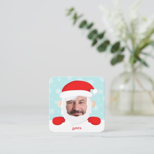 サンタサーカスタムビス写真 スクエア名刺 (スタンド正面)