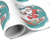 サンタサーフィンクリスマスサーフXマスフェスティバルホリデー ラッピングペーパー (ロールコーナー)