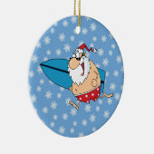 サンタサーフィン セラミックオーナメント (右)