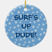 サンタサーフィン セラミックオーナメント (裏面)