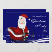サンタザースライクリスマスパーティー 招待状 (正面/裏面)