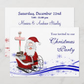 サンタザースライクリスマスパーティー 招待状 (正面/裏面)
