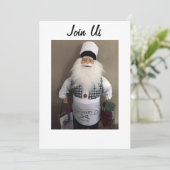 サンタシェフがクリスマス・ギャザリングにみんなを招待します 招待状 (スタンド正面)