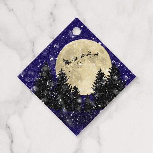 サンタシグティンクリスマスギフトラベル フェイバータグ (正面)