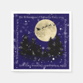 サンタシグティンクリスマスパーティー スタンダードカクテルナプキン (正面)