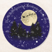 サンタシグティンクリスマスパーティー ラウンドペーパーコースター (正面)