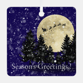 サンタシグティンクリスマスフォトツリーオーナメント メタルオーナメント