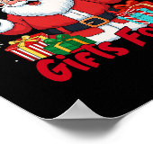 サンタシックスブン ミーム クリスマス Gen Z ミーム ポスター (角)