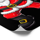 サンタシャツクリスマスススススクラブトップス女子おもしろいナース ポスター (角)