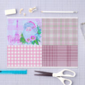 サンタシャビーシックティッシュペーパーフォークラフト&DIY 薄葉紙 (クラフト)