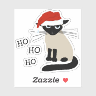 サンタシャムの猫Ho Ho Ho シール