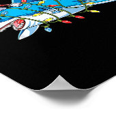 サンタシャーククリスマスライトシャルクマスツリークリスマスズボー ポスター (角)