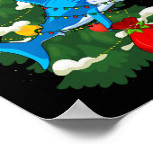 サンタシャーククリスマスライトシャルクマスツリークリスマスズボー ポスター (角)