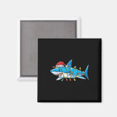 サンタシャーククリスマスライトシャルクマスツリークリスマスズボー マグネット (正面/裏面)