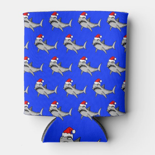 サンタシャーククーラーボックス 缶クーラー (正面)