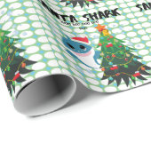サンタシャークベビーシャークホリデー紙 ラッピングペーパー (ロールコーナー)