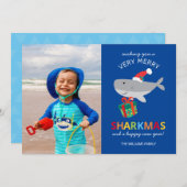 サンタシャークホリデーカード シーズンカード (正面/裏面)