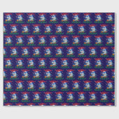 サンタシャークメリーシャルマス ラッピングペーパー (フラット)