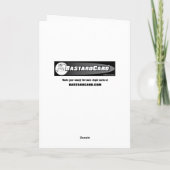 サンタシャーク醜いホリデーセーター シーズンカード (裏面)