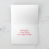 サンタシュナウザー クリスマスカード (内部)