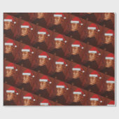 サンタショパンクラシカルミュージックデラクロワポートレート ラッピングペーパー (フラット)