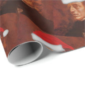 サンタショパンクラシカルミュージックデラクロワポートレート ラッピングペーパー (ロールコーナー)