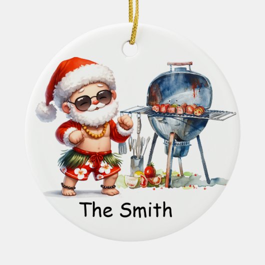 サンタシーサイドクリスマス セラミックオーナメント (正面)