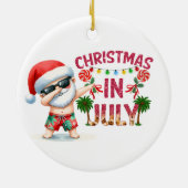 サンタシーサイドクリスマス セラミックオーナメント (裏面)