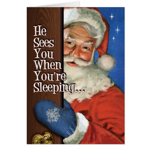 サンタシーズレトロクリスマスカード (正面)