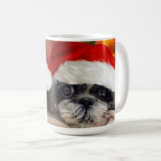 サンタシーズー（犬）チムグ コーヒーマグカップ (正面右)