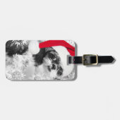 サンタシーズー（犬）Tzuラゲージタグ ラゲッジタグ (正面横)