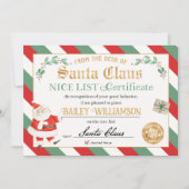 サンタシールのニース認定証 招待状 (正面)
