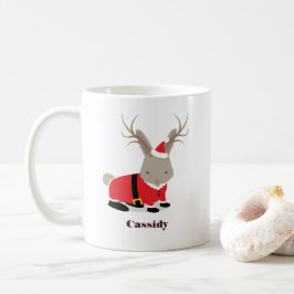 サンタジャカロペの名前クリスマス コーヒーマグカップ