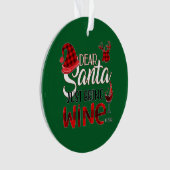 サンタジャスト親愛リーンワインオーナメント オーナメント (正面)