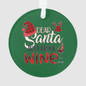 サンタジャスト親愛リーンワインオーナメント オーナメント (裏面)